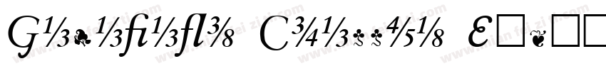 Garamand Classic Ext字体转换